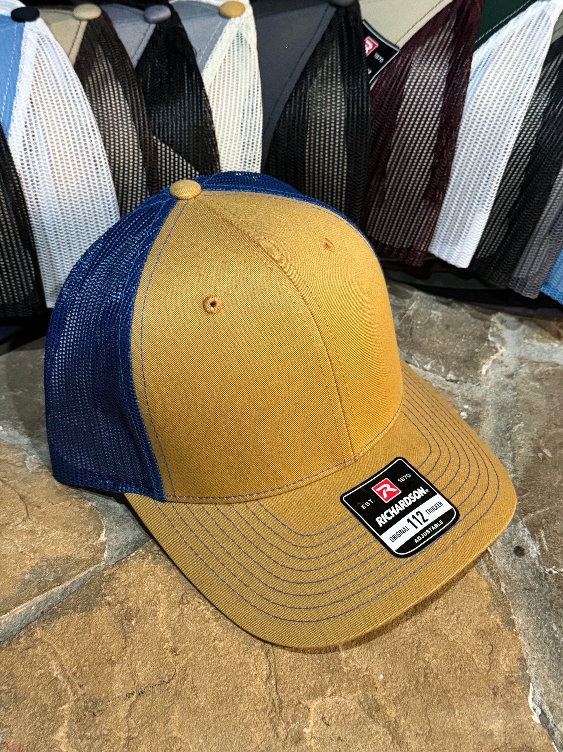 Fishing hat, Richardson 112 Custom, your Logo hat, custom leather patc –  Thompson Engraving