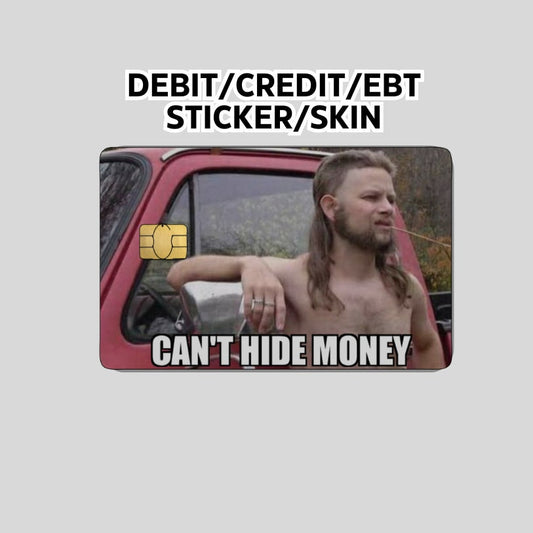 J0E Dirt sticker, Cute Funny Credit Card Skin, Card Wrap Sticker, Made in the USA, Debit card skin, debit card sticker,  EBT Card sticker