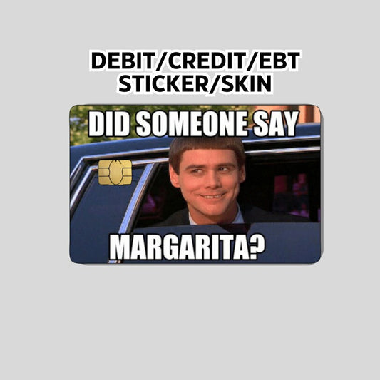 Margarita sticker, Funny Credit Card Skin, Card Wrap Sticker, American Exp Black, Debit card skin, debit card sticker,  EBT Card sticker,