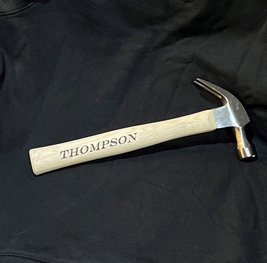 Engraved hammer, Monogrammed Hammer, Personalized, Hammer, gift for him, Carpenter Gift, Personalized Tools